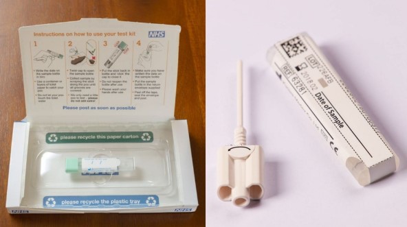 Image of an example faecal immunological testing kit