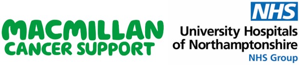 Macmillan and University Hospitals of Northamptonshire logos next to each other