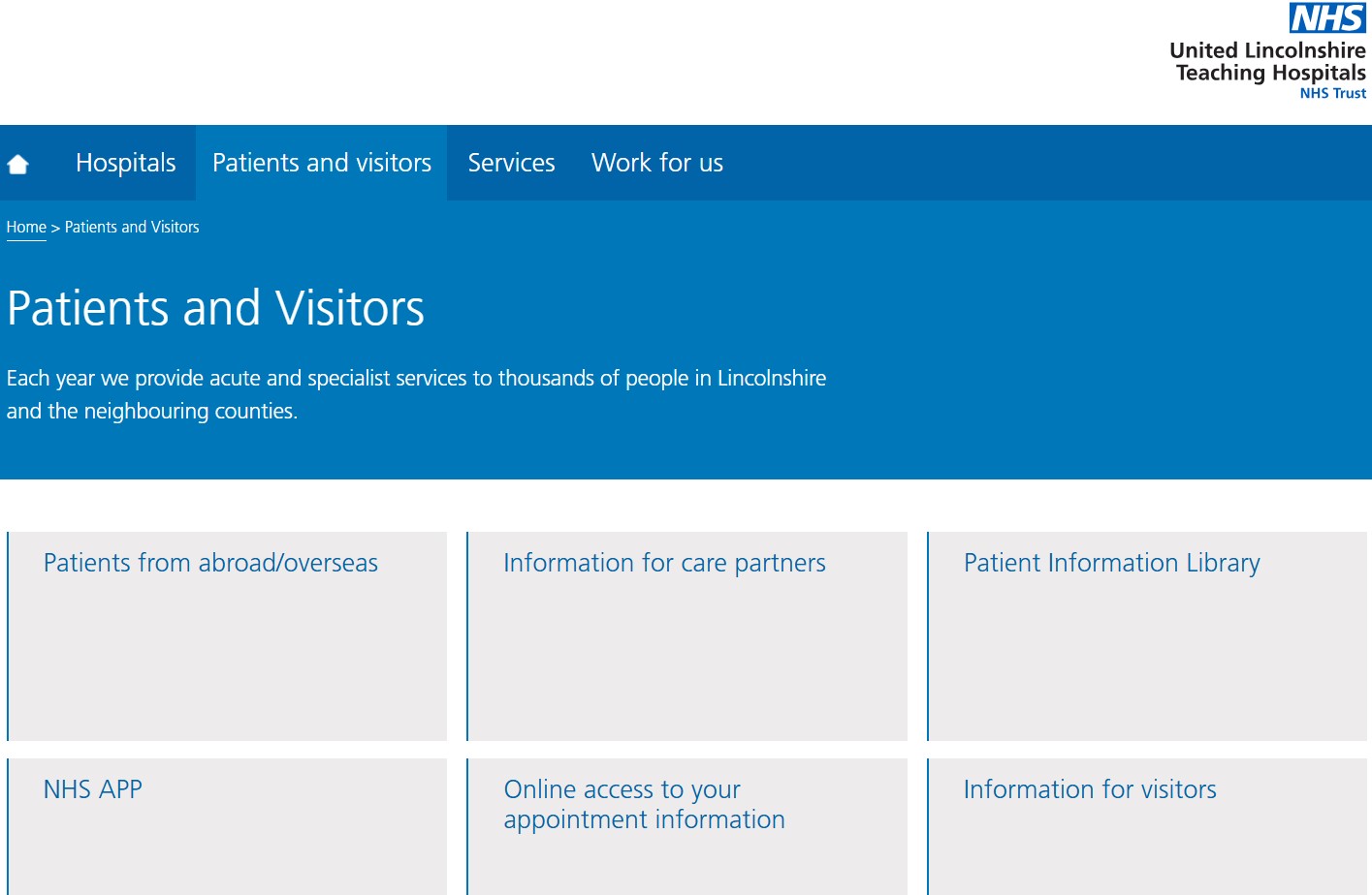 ULH Patient Information Homepage